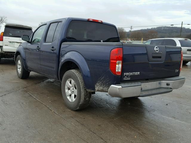 1N6AD0ER1BC416010 - 2011 NISSAN FRONTIER S BLUE photo 3