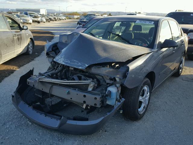 1G1ZS57F57F273444 - 2007 CHEVROLET MALIBU LS ნაცრისფერი ფოტო 2