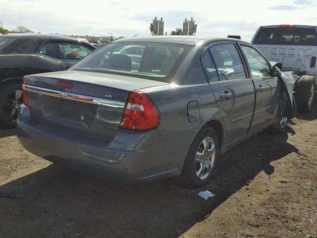 1G1ZS57F57F273444 - 2007 CHEVROLET MALIBU LS ნაცრისფერი ფოტო 4