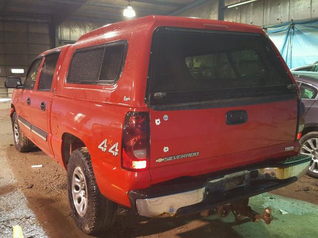 2GCEK13T761139633 - 2006 CHEVROLET SILVERADO RED photo 3