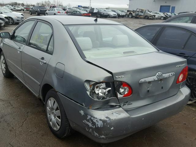 1NXBR32E23Z019439 - 2003 TOYOTA COROLLA CE SILVER photo 3