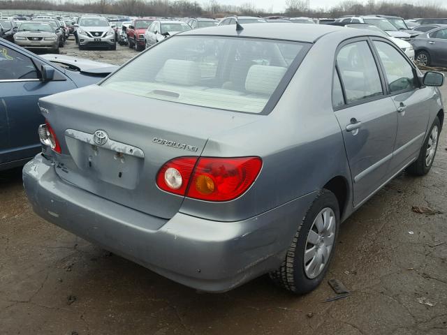 1NXBR32E23Z019439 - 2003 TOYOTA COROLLA CE SILVER photo 4