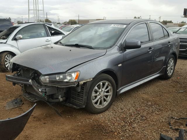 JA32U2FUXBU013562 - 2011 MITSUBISHI LANCER ES/ GRAY photo 2