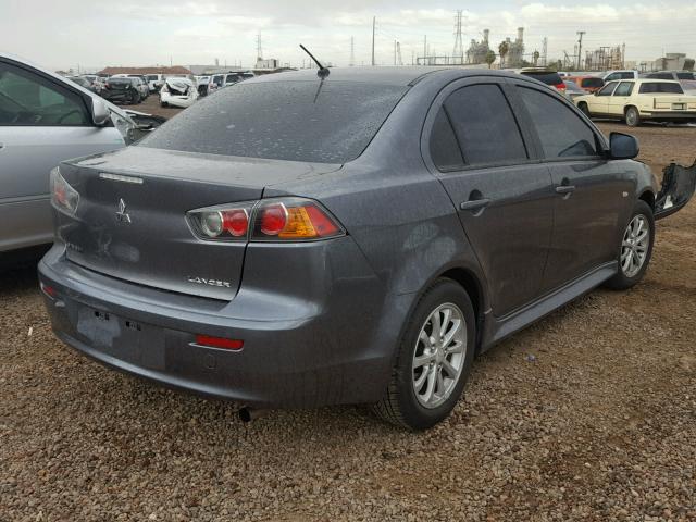 JA32U2FUXBU013562 - 2011 MITSUBISHI LANCER ES/ GRAY photo 4