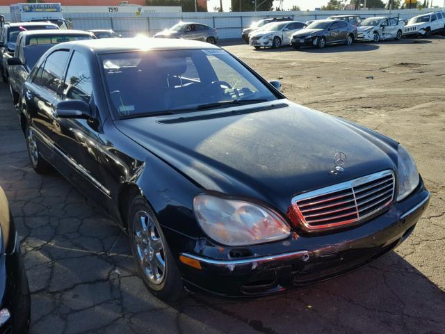 WDBNG70J61A222295 - 2001 MERCEDES-BENZ S 430 BLACK photo 1