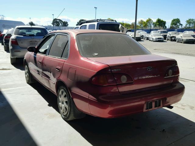 2T1BR12EX2C530451 - 2002 TOYOTA COROLLA CE MAROON photo 3