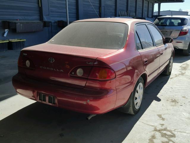 2T1BR12EX2C530451 - 2002 TOYOTA COROLLA CE MAROON photo 4