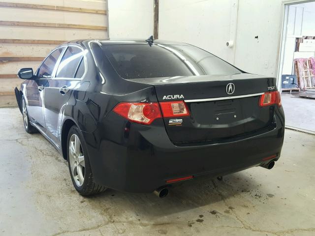 JH4CU2F61BC014448 - 2011 ACURA TSX BLACK photo 3