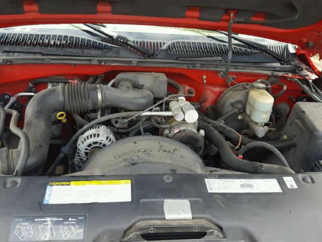 1GCEC14W3XE127226 - 1999 CHEVROLET SILVERADO RED photo 7