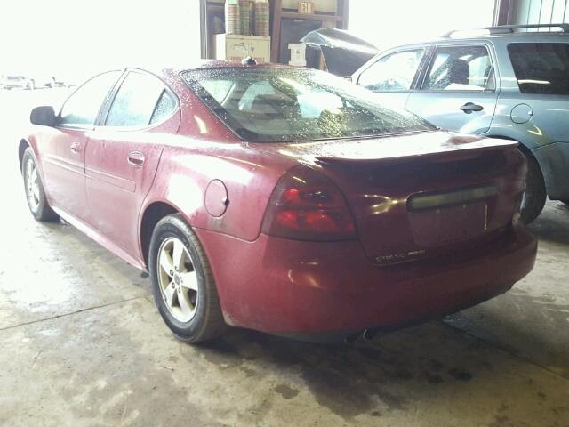 2G2WS522151185935 - 2005 PONTIAC GRAND PRIX RED photo 3