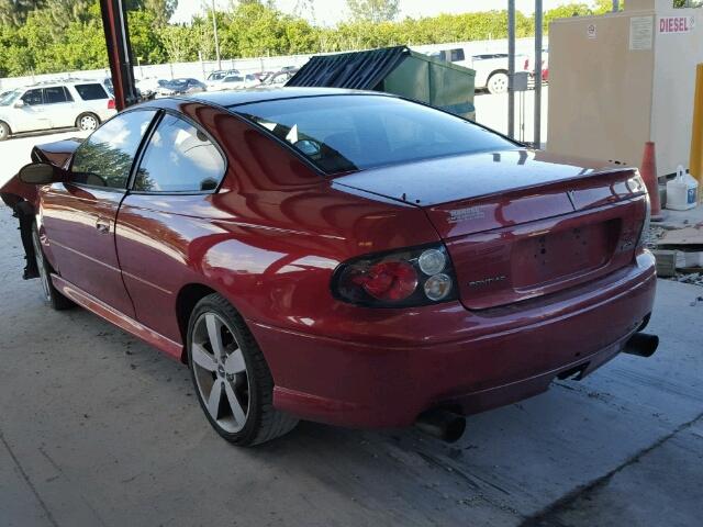 6G2VX12U56L552292 - 2006 PONTIAC GTO RED photo 3