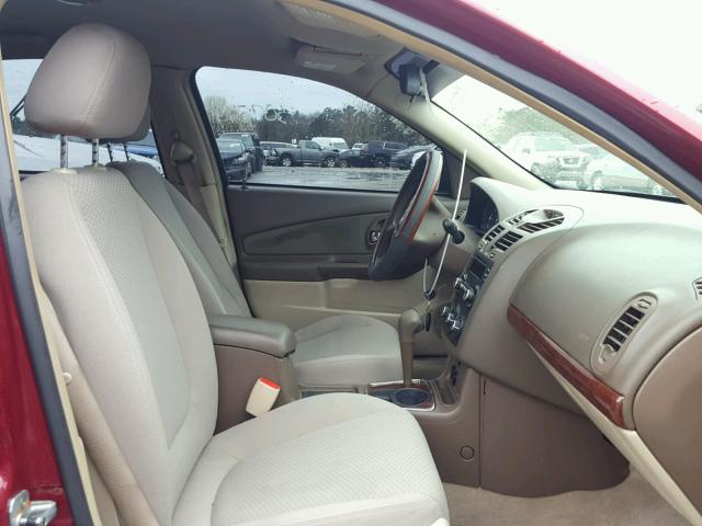 1G1ZS58F77F108252 - 2007 CHEVROLET MALIBU LS ბურგუნდია ფოტო 5