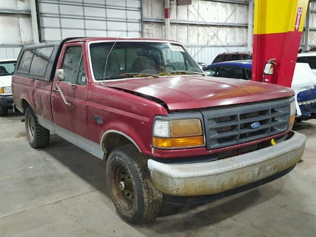 1FTEF14YXTLB39338 - 1996 FORD F150 RED photo 1