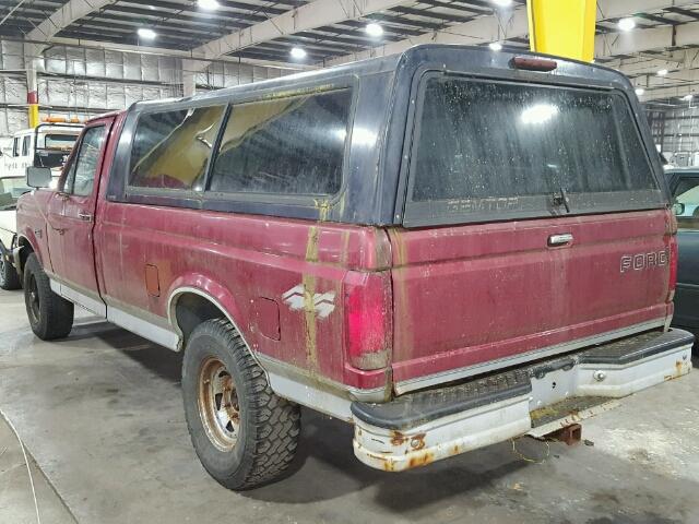 1FTEF14YXTLB39338 - 1996 FORD F150 RED photo 3