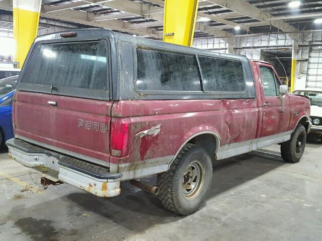 1FTEF14YXTLB39338 - 1996 FORD F150 RED photo 4