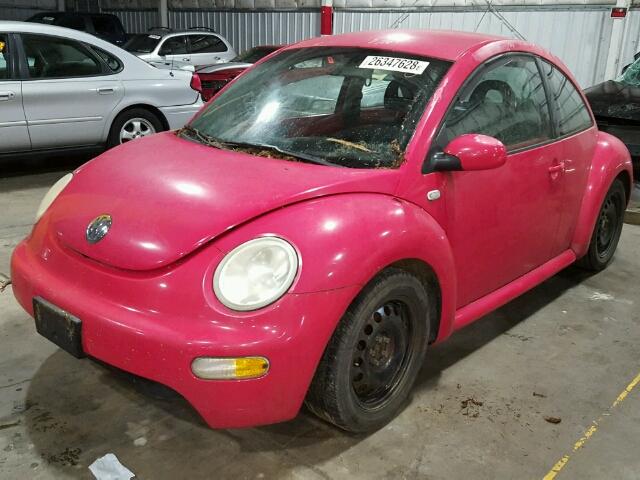 3VWCP21C52M412778 - 2002 VOLKSWAGEN NEW BEETLE 红色 照片 2