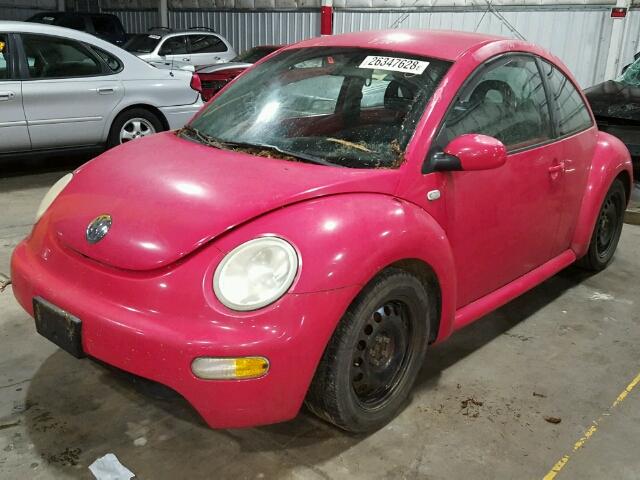 3VWCP21C52M412778 - 2002 VOLKSWAGEN NEW BEETLE RED photo 2