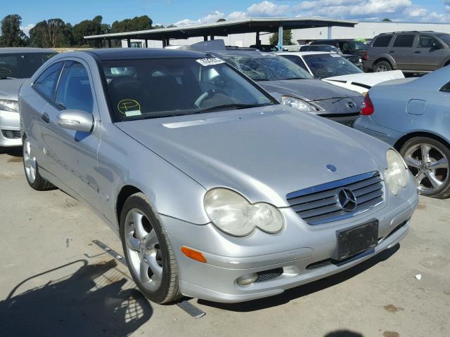 WDBRN47J22A255226 - 2002 MERCEDES-BENZ C 230K SPO SILVER photo 1