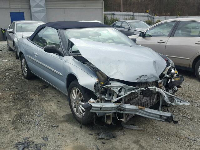 1C3EL65R33N524908 - 2003 CHRYSLER SEBRING LI BLUE photo 1