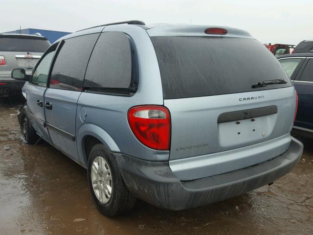 1D4GP25R66B728533 - 2006 DODGE CARAVAN SE BLUE photo 3