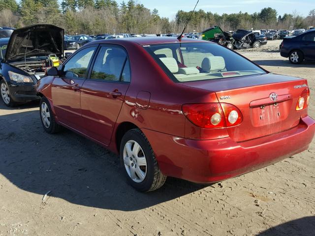 1NXBR32E98Z032664 - 2008 TOYOTA COROLLA CE RED photo 3