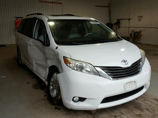 5TDYK3DC9BS044310 - 2011 TOYOTA SIENNA XLE WHITE photo 1