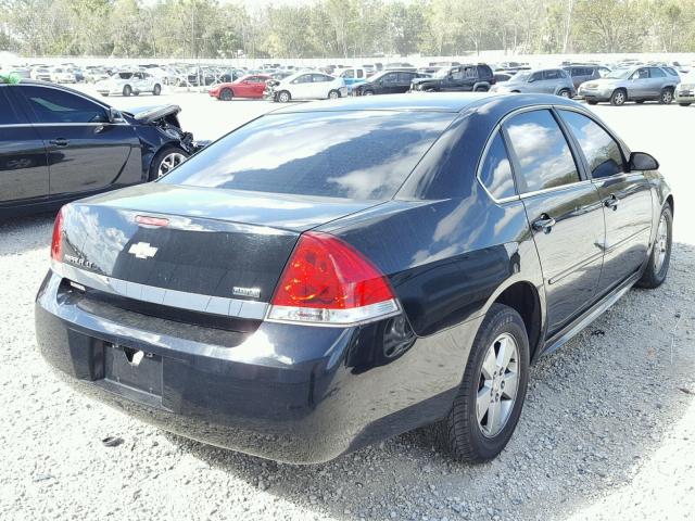 2G1WB5EK5A1197807 - 2010 CHEVROLET IMPALA LT BLACK photo 4