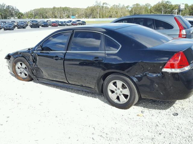 2G1WB5EK5A1197807 - 2010 CHEVROLET IMPALA LT BLACK photo 9