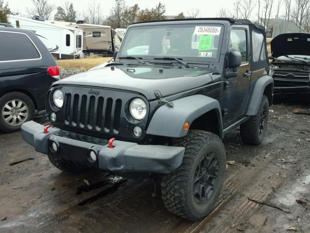 1C4AJWAG7EL214487 - 2014 JEEP WRANGLER S BLACK photo 2