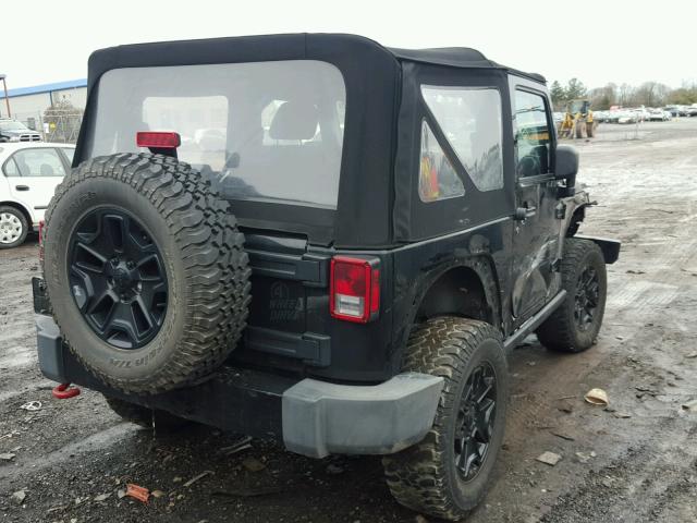 1C4AJWAG7EL214487 - 2014 JEEP WRANGLER S BLACK photo 4