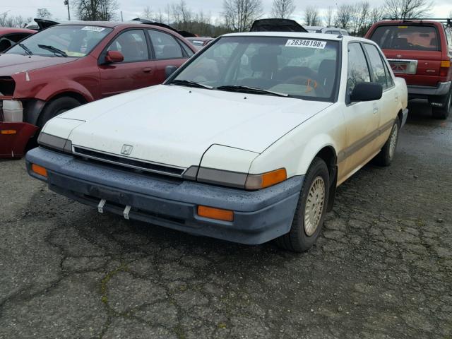 1HGCA5633HA106586 - 1987 HONDA ACCORD LX WHITE photo 2