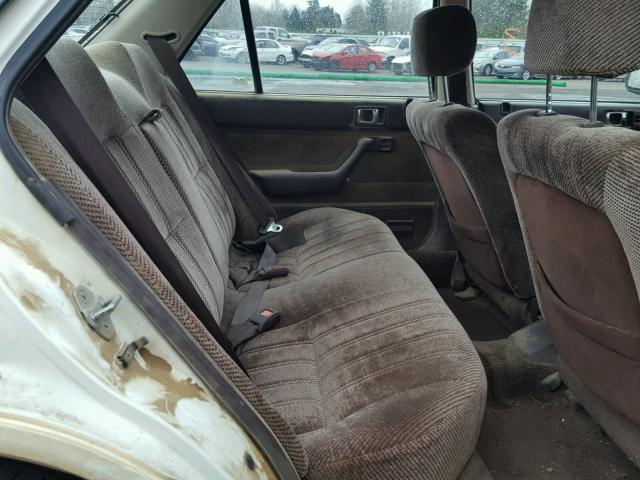 1HGCA5633HA106586 - 1987 HONDA ACCORD LX WHITE photo 6