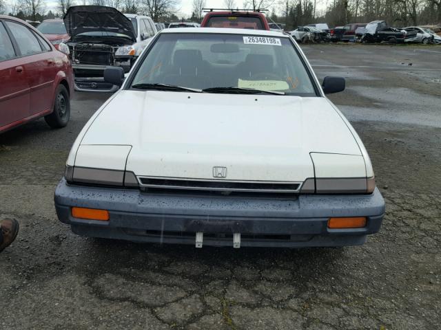 1HGCA5633HA106586 - 1987 HONDA ACCORD LX WHITE photo 9