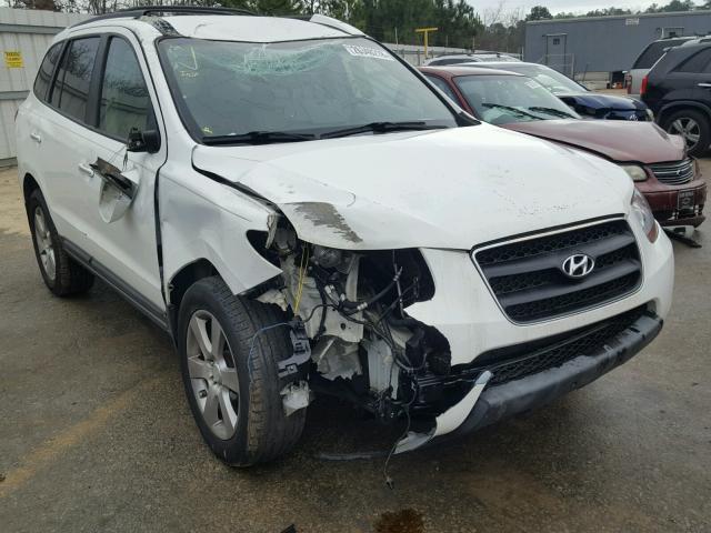 5NMSH13EX7H113446 - 2007 HYUNDAI SANTA FE S WHITE photo 1