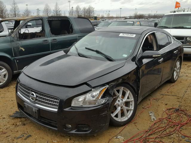 1N4AA51E89C854440 - 2009 NISSAN MAXIMA S BLACK photo 2