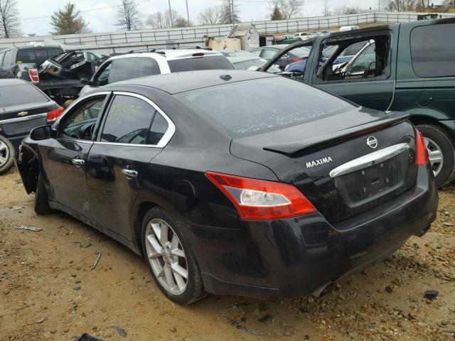 1N4AA51E89C854440 - 2009 NISSAN MAXIMA S BLACK photo 3