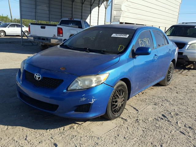 1NXBU40E09Z018628 - 2009 TOYOTA COROLLA BA BLUE photo 2