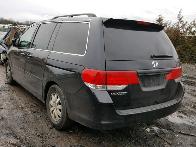 5FNRL38718B035872 - 2008 HONDA ODYSSEY EX BLACK photo 3