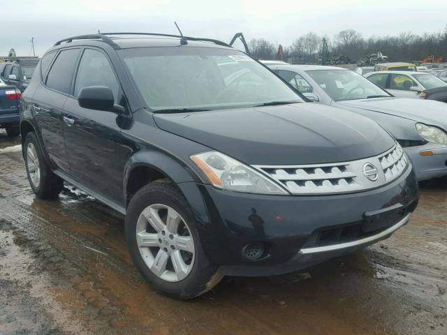 JN8AZ08W07W617171 - 2007 NISSAN MURANO SL BLACK photo 1