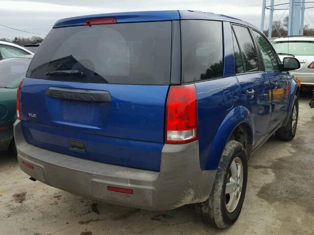 5GZCZ23D65S853655 - 2005 SATURN VUE BLUE photo 4