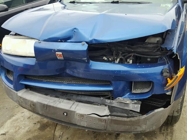 5GZCZ23D65S853655 - 2005 SATURN VUE BLUE photo 9