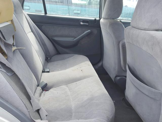 JHMES16502S004208 - 2002 HONDA CIVIC LX SILVER photo 6