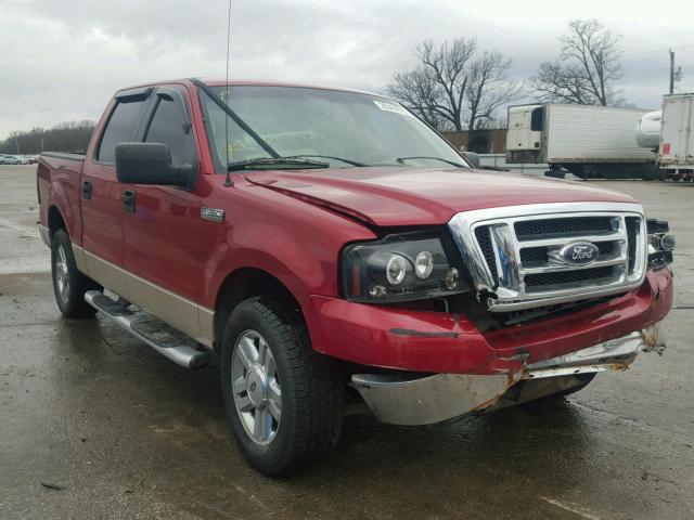 1FTRW12W57FA56200 - 2007 FORD F150 SUPER RED photo 1