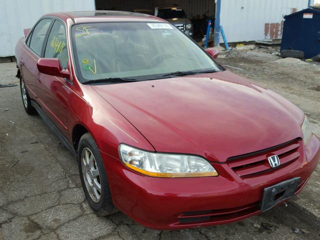 1HGCG56722A117023 - 2002 HONDA ACCORD SE BURGUNDY photo 1