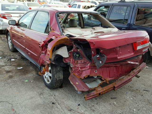 1HGCG56722A117023 - 2002 HONDA ACCORD SE BURGUNDY photo 3