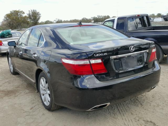 JTHBL46F075016553 - 2007 LEXUS LS 460 BLACK photo 3