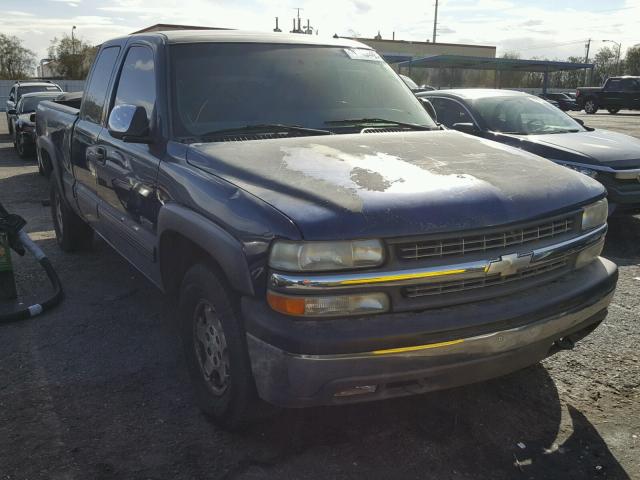 2GCEK19T311288654 - 2001 CHEVROLET SILVERADO BLUE photo 1