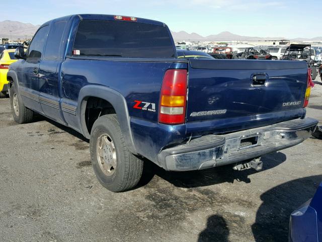 2GCEK19T311288654 - 2001 CHEVROLET SILVERADO BLUE photo 3