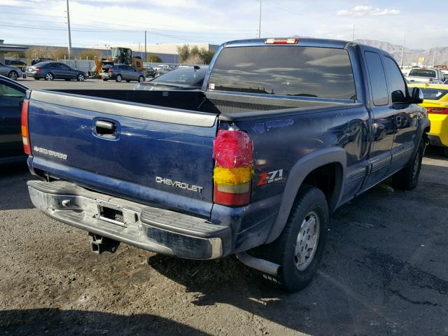 2GCEK19T311288654 - 2001 CHEVROLET SILVERADO BLUE photo 4