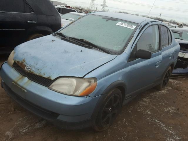 JTDBT1232Y5020892 - 2000 TOYOTA ECHO TEAL photo 2